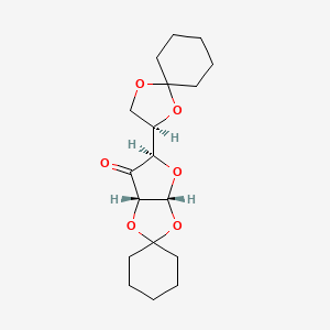 (3Ar,5R,6aS)-5-[(3R)-1,4-dioxaspiro[4.5]decan-3-yl]spiro[3a,6a-dihydrofuro[2,3-d][1,3]dioxole-2,1'-cyclohexane]-6-one