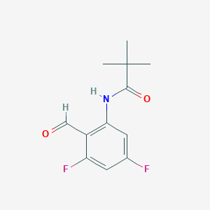 2,4-Difluoro-6-(pivaloylamino)benzaldehyde