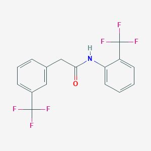 molecular formula C16H11F6NO B325374 N-[2-(trifluoromethyl)phenyl]-2-[3-(trifluoromethyl)phenyl]acetamide 