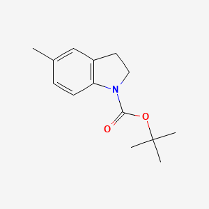 molecular formula C14H19NO2 B3253751 tert-Butyl 5-methylindoline-1-carboxylate CAS No. 226710-78-7