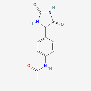 N-[4-(2,5-dioxoimidazolidin-4-yl)phenyl]acetamide