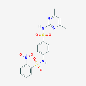 N-{4-[(4,6-dimethylpyrimidin-2-yl)sulfamoyl]phenyl}-2-nitrobenzenesulfonamide