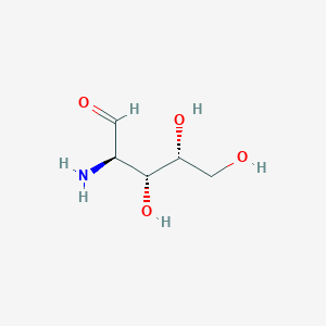 molecular formula C5H11NO4 B3253801 (2R,3R,4R)-2-amino-3,4,5-trihydroxypentanal CAS No. 22738-07-4