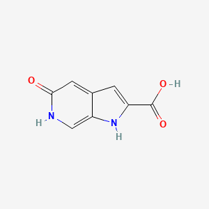 molecular formula C8H6N2O3 B3253813 5-oxo-5,6-dihydro-1H-pyrrolo[2,3-c]pyridine-2-carboxylic acid CAS No. 22772-39-0