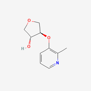 molecular formula C10H13NO3 B3253815 (3R,4R)-4-(2-Methylpyridin-3-yl)oxyoxolan-3-ol CAS No. 2278362-57-3
