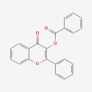 molecular formula C22H14O4 B3253823 4-oxo-2-phenyl-4H-chromen-3-yl benzoate CAS No. 22812-29-9