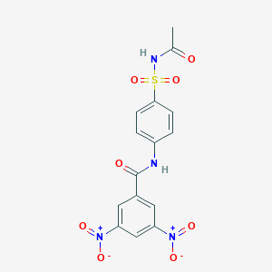 N-[4-(acetylsulfamoyl)phenyl]-3,5-dinitrobenzamide