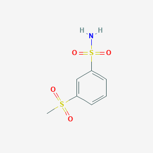 molecular formula C7H9NO4S2 B3253845 3-甲磺酰苯-1-磺酰胺 CAS No. 22821-83-6