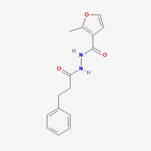 molecular formula C15H16N2O3 B325385 2-methyl-N'-(3-phenylpropanoyl)-3-furohydrazide 