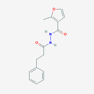 2-methyl-N'-(3-phenylpropanoyl)-3-furohydrazide