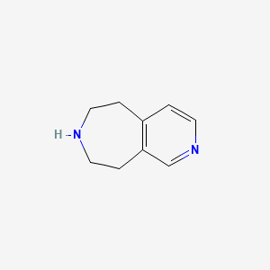 molecular formula C9H12N2 B3253857 6,7,8,9-Tetrahydro-5H-pyrido[3,4-d]azepine CAS No. 228271-47-4