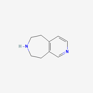 molecular formula C9H12N2 B3253857 6,7,8,9-四氢-5H-吡啶并[3,4-d]氮杂卓 CAS No. 228271-47-4