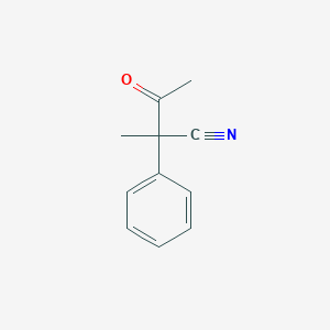 molecular formula C11H11NO B3253869 2-Methyl-3-oxo-2-phenylbutanenitrile CAS No. 22872-40-8