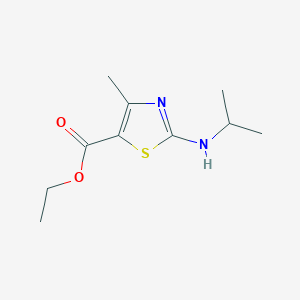 molecular formula C10H16N2O2S B3253899 Ethyl 2-(isopropylamino)-4-methylthiazole-5-carboxylate CAS No. 22900-85-2
