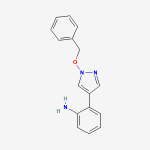 2-(1-Benzyloxy-1H-pyrazole-4-yl)aniline