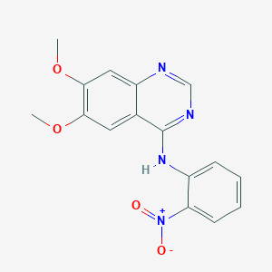 6,7-dimethoxy-N-(2-nitrophenyl)quinazolin-4-amine