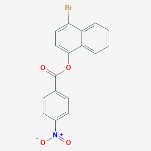 molecular formula C17H10BrNO4 B325393 4-Bromo-1-naphthyl 4-nitrobenzoate 