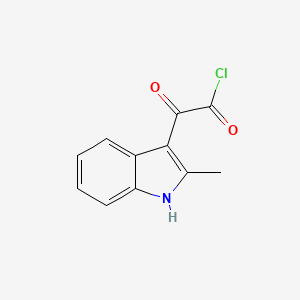 molecular formula C11H8ClNO2 B3253949 2-(2-methyl-1H-indol-3-yl)-2-oxoacetyl chloride CAS No. 22980-10-5