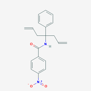 molecular formula C20H20N2O3 B325395 4-nitro-N-(4-phenylhepta-1,6-dien-4-yl)benzamide 