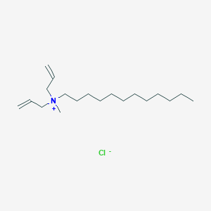 molecular formula C19H38ClN B3253954 1-Dodecanaminium, N-methyl-N,N-di-2-propen-1-yl-, chloride (1:1) CAS No. 23025-01-6