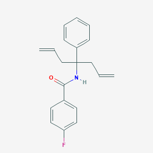 4-fluoro-N-(4-phenylhepta-1,6-dien-4-yl)benzamide