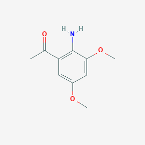 molecular formula C10H13NO3 B3253962 Ethanone, 1-(2-amino-3,5-dimethoxyphenyl)- CAS No. 23042-76-4