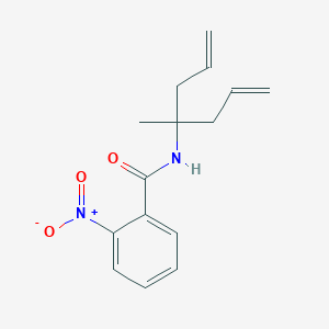 molecular formula C15H18N2O3 B325397 N-(4-methylhepta-1,6-dien-4-yl)-2-nitrobenzamide 