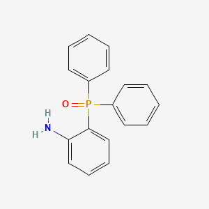 molecular formula C18H16NOP B3253997 Benzenamine, 2-(diphenylphosphinyl)- CAS No. 23081-74-5