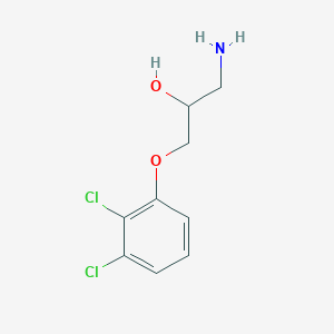 molecular formula C9H11Cl2NO2 B3253999 1-氨基-3-(2,3-二氯苯氧基)丙烷-2-醇 CAS No. 23105-99-9