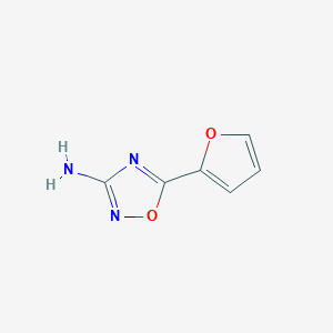 molecular formula C6H5N3O2 B3254019 5-(Furan-2-yl)-1,2,4-oxadiazol-3-amine CAS No. 23159-52-6