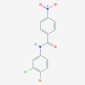 molecular formula C13H8BrClN2O3 B325402 N-(4-bromo-3-chlorophenyl)-4-nitrobenzamide 