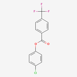 molecular formula C14H8ClF3O2 B3254034 4-Chlorophenyl 4-(trifluoromethyl)benzoate CAS No. 23171-01-9