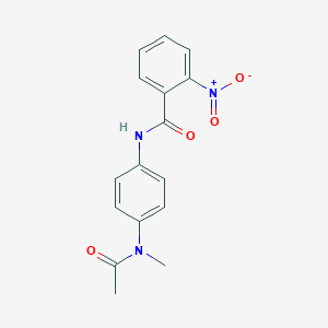 N-{4-[acetyl(methyl)amino]phenyl}-2-nitrobenzamide