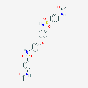 N-[4-({4-[4-({[4-(acetylamino)phenyl]sulfonyl}amino)phenoxy]anilino}sulfonyl)phenyl]acetamide
