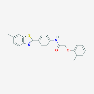 N-[4-(6-methyl-1,3-benzothiazol-2-yl)phenyl]-2-(2-methylphenoxy)acetamide