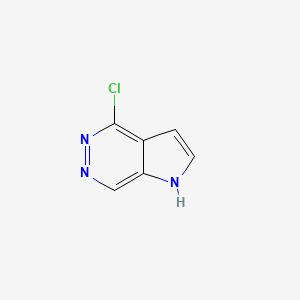 molecular formula C6H4ClN3 B3254090 4-Chloro-1H-pyrrolo[2,3-d]pyridazine CAS No. 23200-60-4