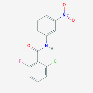 molecular formula C13H8ClFN2O3 B325410 2-chloro-6-fluoro-N-(3-nitrophenyl)benzamide 
