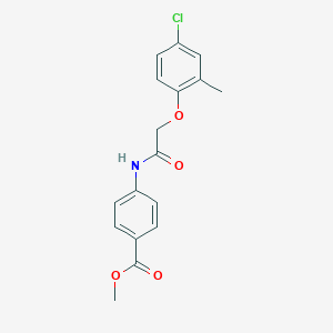 molecular formula C17H16ClNO4 B325416 Methyl 4-{[(4-chloro-2-methylphenoxy)acetyl]amino}benzoate 