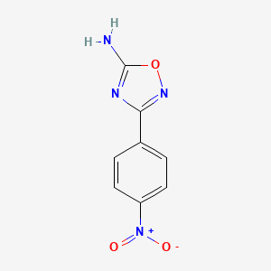 molecular formula C8H6N4O3 B3254161 3-(4-Nitrophenyl)-1,2,4-oxadiazol-5-amine CAS No. 23275-46-9