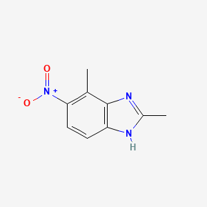 molecular formula C9H9N3O2 B3254167 2,4-Dimethyl-5-nitro-1H-benzo[d]imidazole CAS No. 23291-69-2