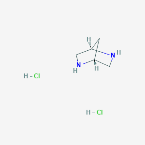 molecular formula C5H12Cl2N2 B3254175 2,5-Diazabicyclo[2.2.1]heptane, dihydrochloride CAS No. 2331211-51-7