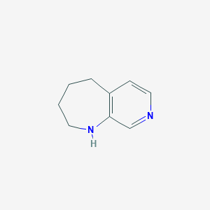 molecular formula C9H12N2 B3254187 2,3,4,5-tetrahydro-1H-pyrido[3,4-b]azepine CAS No. 233264-51-2