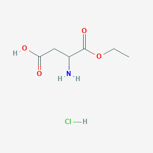 molecular formula C6H12ClNO4 B3254217 Aspartic acid, 1-ethyl ester, hydrochloride (9CI) CAS No. 23358-61-4