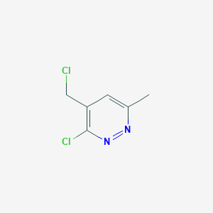 molecular formula C6H6Cl2N2 B3254224 3-Chloro-4-(chloromethyl)-6-methylpyridazine CAS No. 23372-11-4