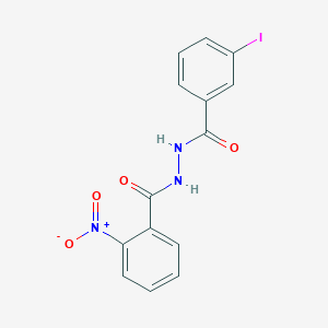 molecular formula C14H10IN3O4 B325423 N'-(3-iodobenzoyl)-2-nitrobenzohydrazide 