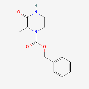molecular formula C13H16N2O3 B3254253 4-Cbz-3-methyl-piperazin-2-one CAS No. 234098-62-5