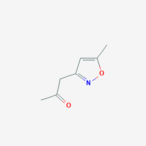 molecular formula C7H9NO2 B3254261 1-(5-Methylisoxazol-3-yl)propan-2-one CAS No. 23429-15-4