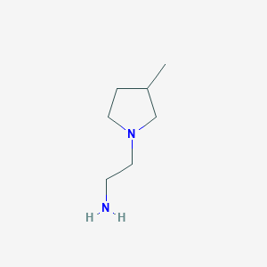 molecular formula C7H16N2 B3254281 2-(3-Methylpyrrolidin-1-yl)ethan-1-amine CAS No. 23456-39-5