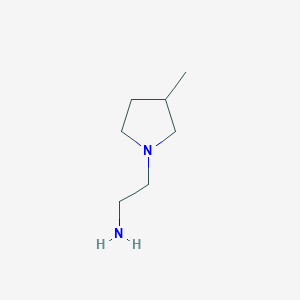 molecular formula C7H16N2 B3254281 2-(3-甲基吡咯烷-1-基)乙胺 CAS No. 23456-39-5