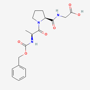 molecular formula C18H23N3O6 B3254283 Z-Ala-pro-gly-OH CAS No. 23458-25-5